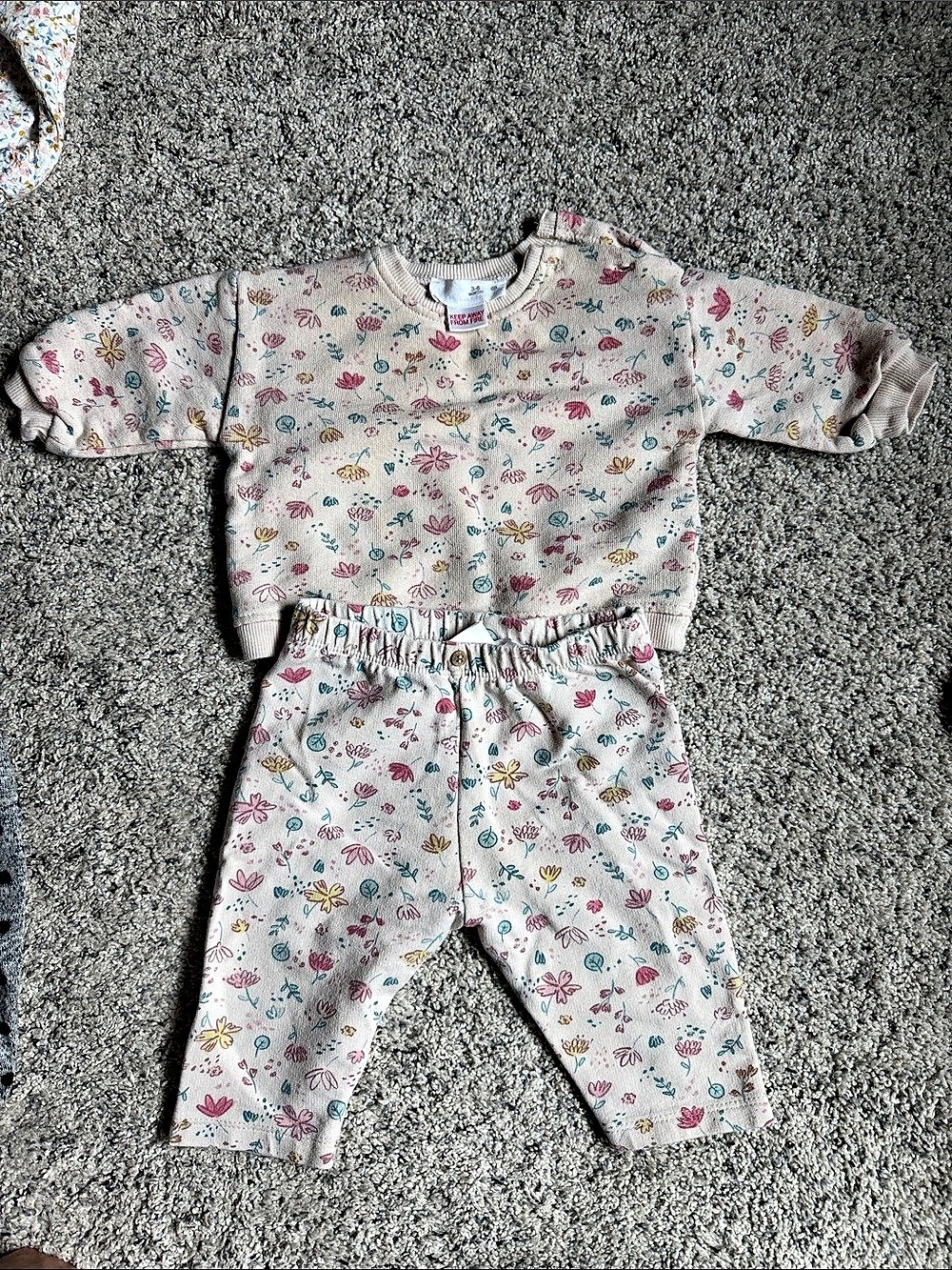 Zara Floral Matching Set Baby